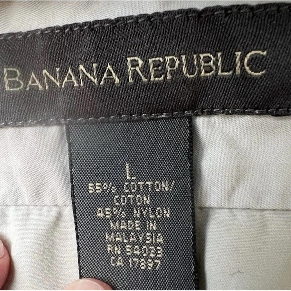 Banana Republic (Zip-Off Sleeves not included) Hidden Hood Jacket Shirt Men L